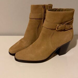 Paige Tan Suede Ankle Boots 8.5 * like new*